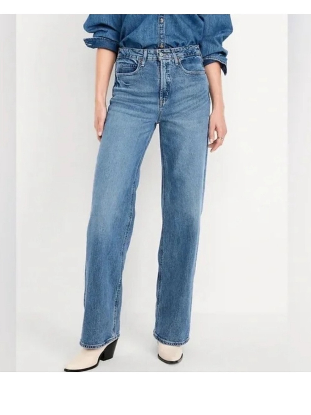 Old Navy Sky-Hi Straight Jeans | Size 6